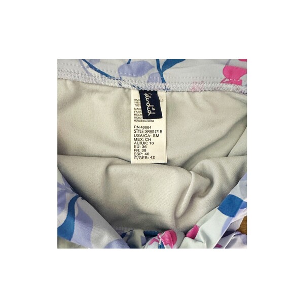 Splendid High Waisted Floral Blue/Pink Bathing Suit Bottom Size Small - Picture 3 of 3